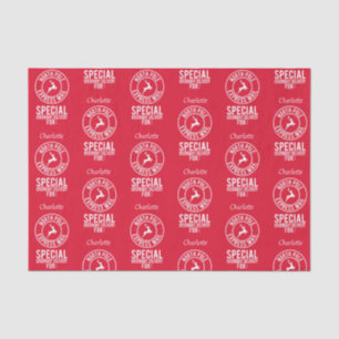 Seda Nombre rojo y blanco del papel de tejidos del polo