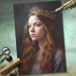 Seda Nostálgica mujer con papel de tritón tiara 3