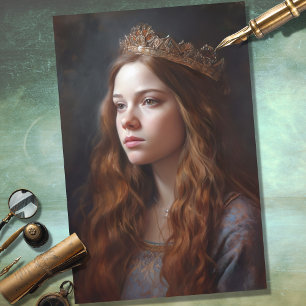 Seda Nostálgica mujer con papel de tritón tiara 3