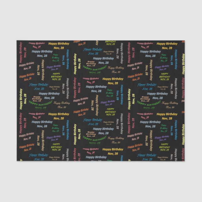 Seda Noviembre, 28 Papel de debate de cumpleaños (Anverso)