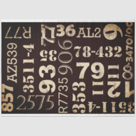 Seda Números gruesos Papel de la mesa de mobiliario