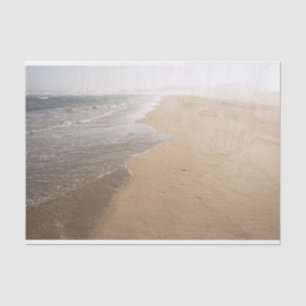 Seda Ocean Whitewash sobre papel de tejidos de playa