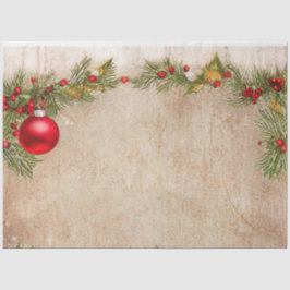 Seda Ole Navidades Diseño Serie #7 Papel de tejidos