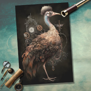 Seda Ostrich Steampunk 1 Papel de descomposición