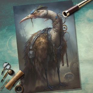 Seda Ostrich Steampunk 2 Papel de descomposición