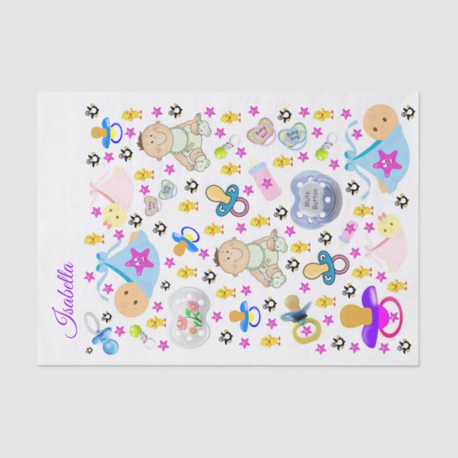 Seda Pacificador binario de papel de tejidos (Anverso)