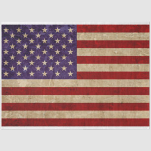Seda Papel anticuado de la bandera de los Estados Unido