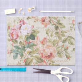 Seda Papel anticuado de Rosa y tinta rosada