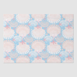 Seda Papel    azul de los Navidades costeros