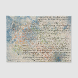 Seda Papel azul del pastel de inspiración francesa vint