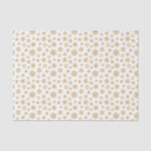 Seda Papel blanco del patrón de los copos de nieve