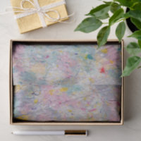 Papel casero con imagen de pulpa colorida