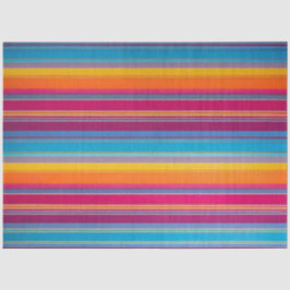 Seda Papel colorido a rayas de tejido artístico