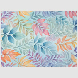 Seda Papel colorido de arte botánico