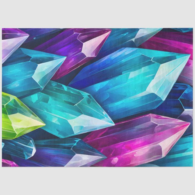 Seda Papel colorido de arte Crystal Rock (Anverso)