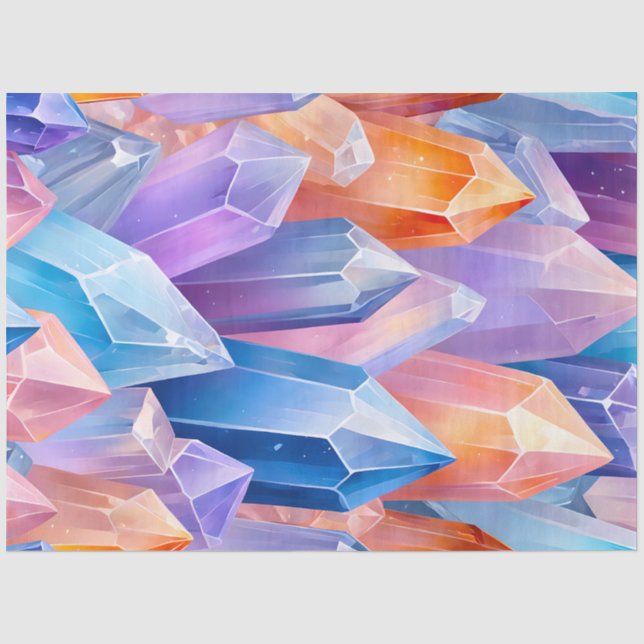Seda Papel colorido de arte Crystal Rock (Anverso)