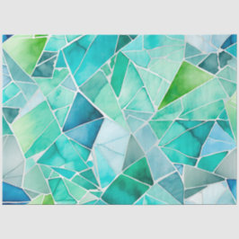 Seda Papel colorido de mosaico de vidrio