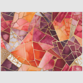 Seda Papel colorido de mosaico de vidrio