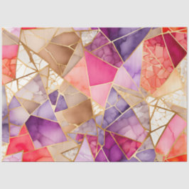 Seda Papel colorido de mosaico de vidrio