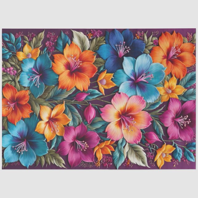 Seda Papel colorido de Needlepoint Art (Anverso)