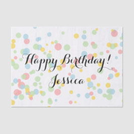 Seda Papel colorido de papel de confeti para envoltura 