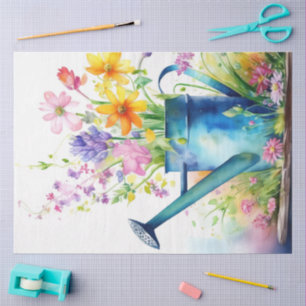 Seda Papel colorido de tejidos de flores