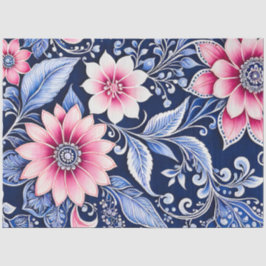 Seda Papel colorido del arte de la batik floral