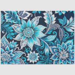 Seda Papel colorido del arte de la batik floral