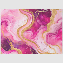 Seda Papel colorido del tejido de la tinta de mármol