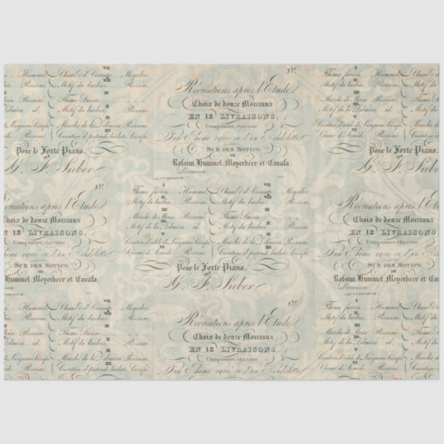 Seda Papel complementario de la deshielo del éfemera de (Anverso)