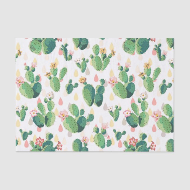 Seda Papel cutáneo de cactus adorable (Anverso)