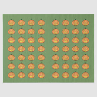 Seda Papel cutáneo de calabaza de Halloween