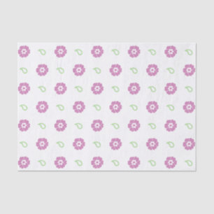 Seda Papel cutáneo de tejido floral