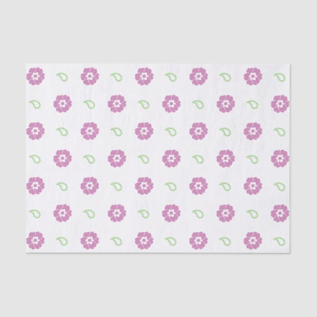 Seda Papel cutáneo de tejido floral (Anverso)