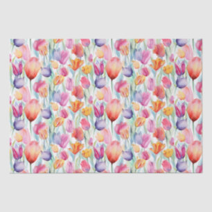 Seda Papel cutáneo de tulipán de verano