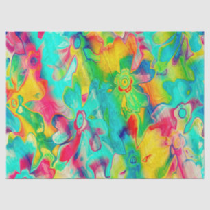 Seda Papel de 17 tejidos-florals-pintados con grises