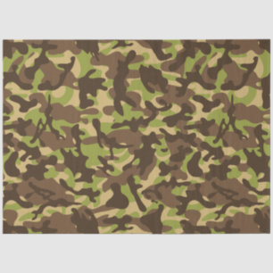 Seda Papel de árbol de camuflaje en cascada