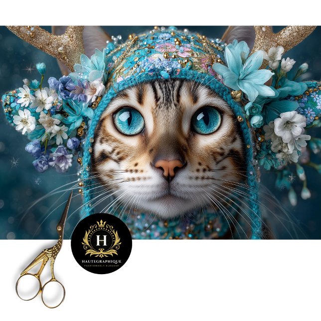 Seda Papel de Artesanía de Decoupage de Gato Bengalí de (Subido por el creador)