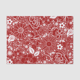 Seda PAPEL DE BELLEZA Botánica-ROJO-TISSUE WRAP