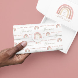 Seda Papel de boho arcoiris para el cumpleaños