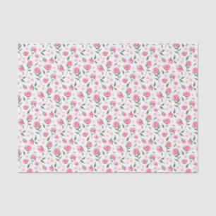 Seda Papel de Bonito femenino de Shabby Chic Rosas