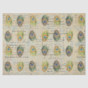 Seda Papel de Complimentry Decoupage de las Ephemeras