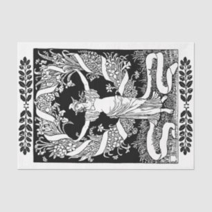 Seda Papel de debate Art Nouveau Lady 17