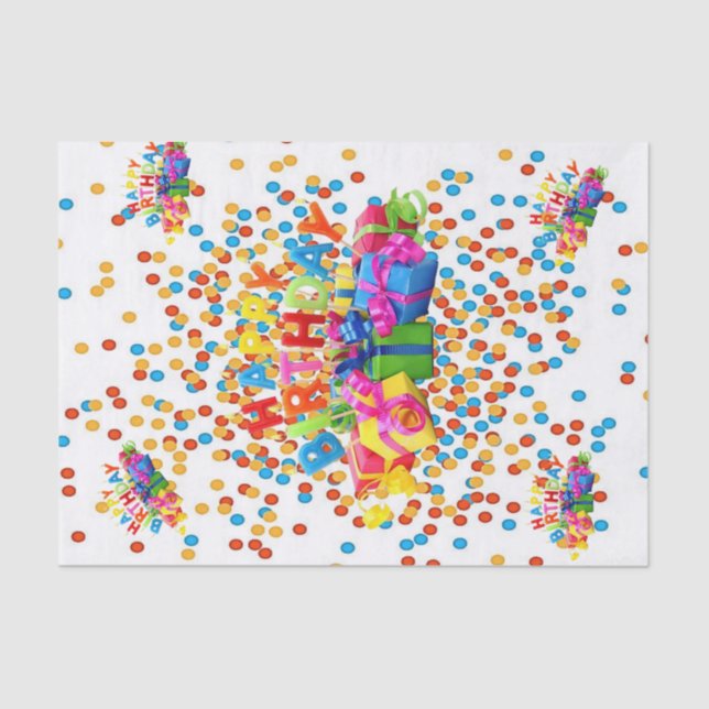 Seda Papel de debate de cumpleaños feliz (Anverso)