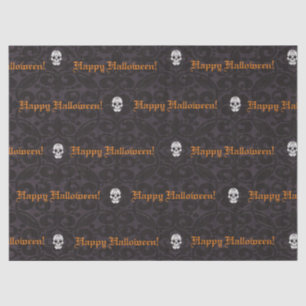 Seda Papel de debate de Halloween Happy Skulls