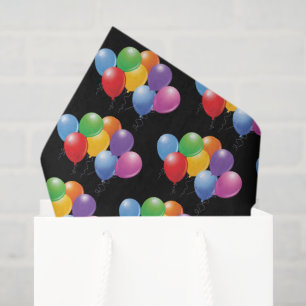 Seda Papel de debate de los globos de cumpleaños