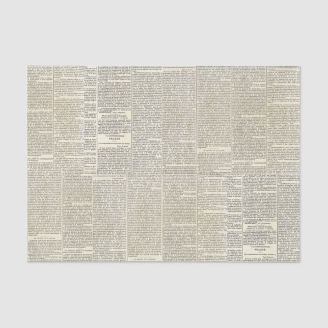 Seda Papel de debate de periódico francés de época (Anverso)