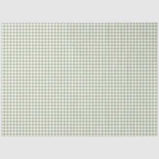Seda Papel de debate del patrón de Gingham verde y blan