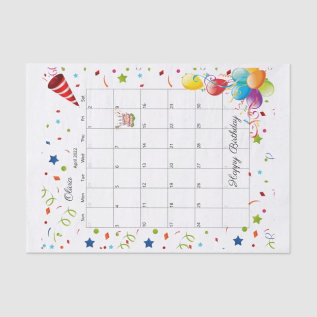 Seda Papel de debate feliz cumpleaños, abril de 2022 (Anverso)