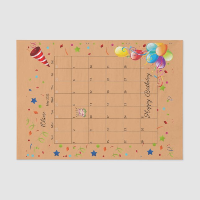 Seda Papel de debate feliz cumpleaños, mayo de 2022 (Anverso)